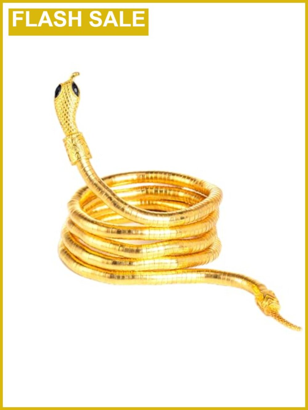 Bendable Snake Cuff Bracelet Adjustable Halloween Costume Jewelry Egyptian Style